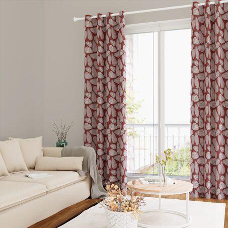 Rideau KOPEE coloris marsala 140 x 260 cm