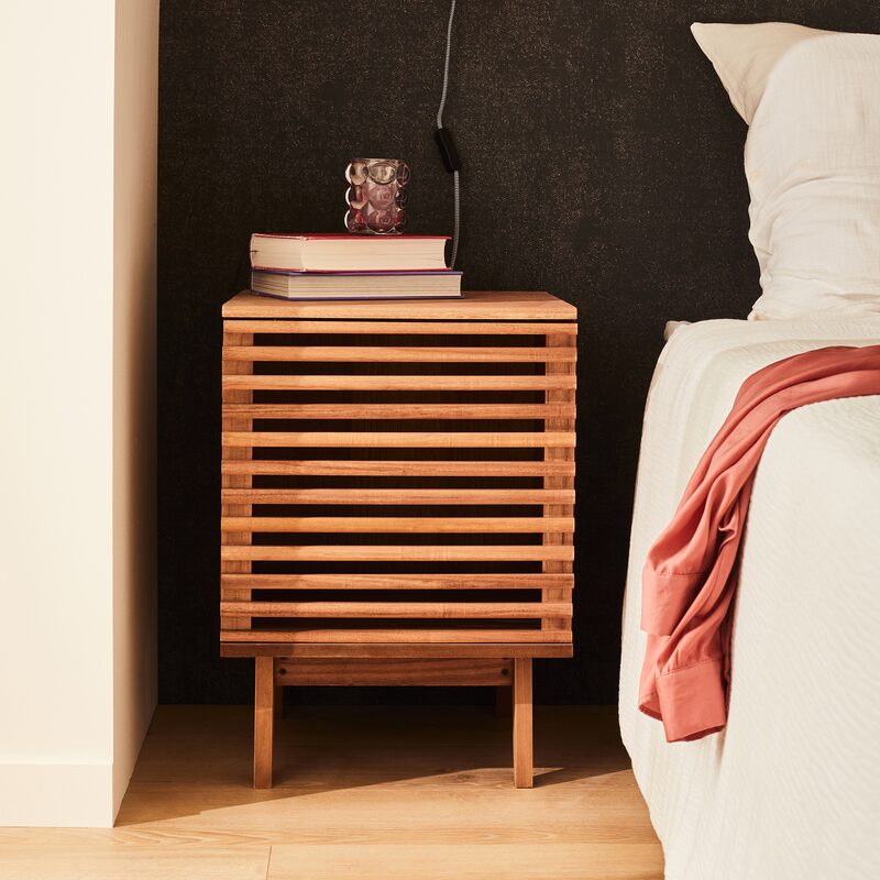 Table de chevet ELENA coloris bois naturel