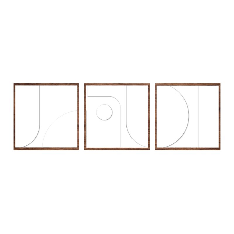 Triptyque TRINITE coloris blanc