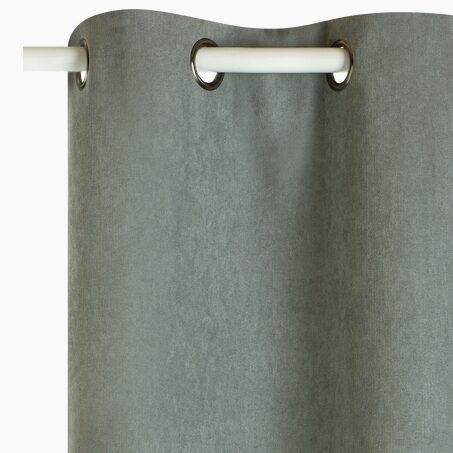 Rideau thermique KINLEY coloris vert de gris 140 x 260 cm