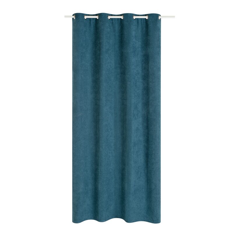 Rideau thermique KINLEY coloris bleu paon 140 x 260 cm