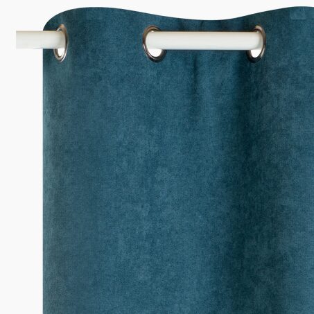 Rideau thermique KINLEY coloris bleu paon 140 x 260 cm