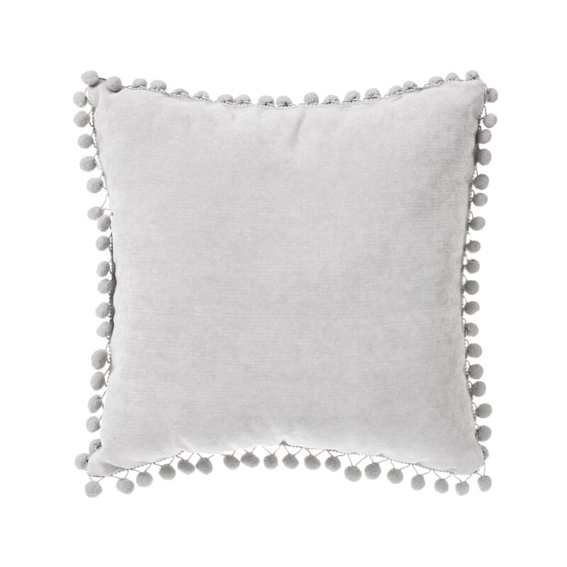 Coussin BOMMEL coloris Gris clair 40 x 40 cm