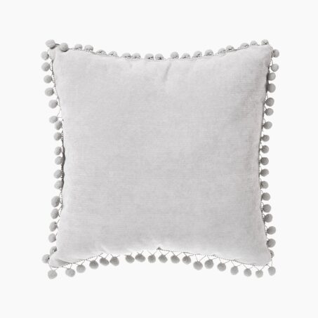 Coussin BOMMEL coloris Gris clair 40 x 40 cm