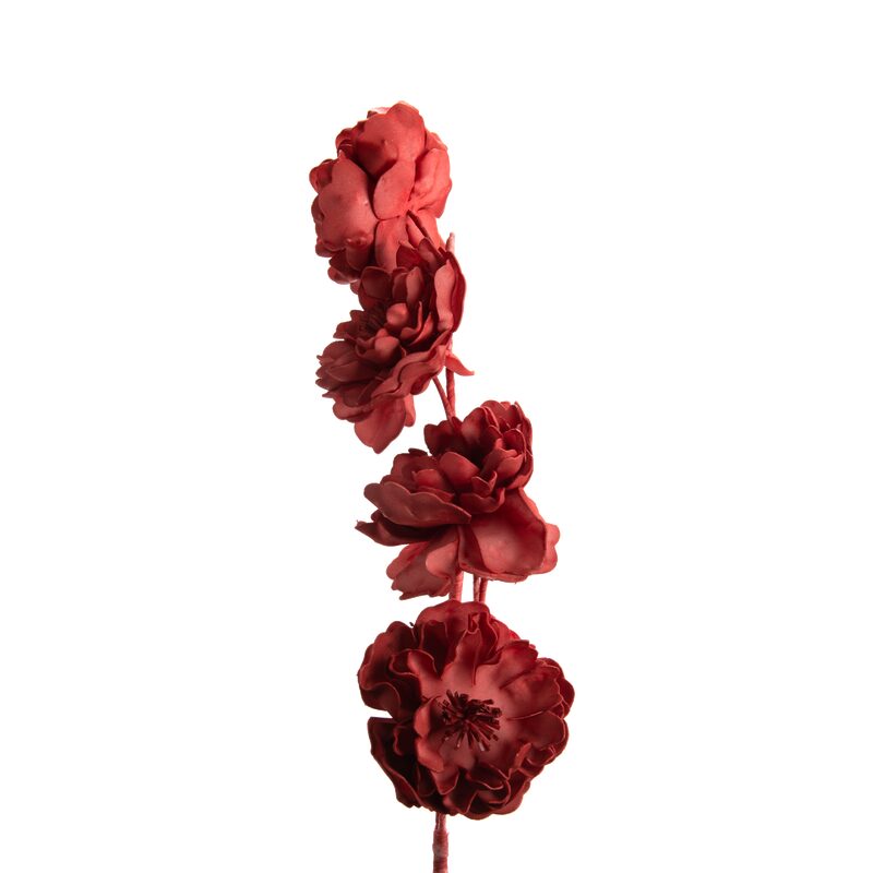 Fleur artificielle DAHLIA coloris rouge