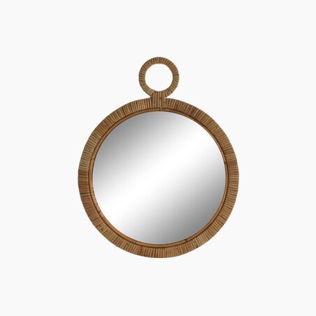 Miroir en rotin RAKSHA