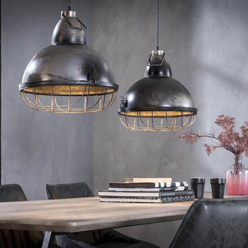 Suspension ATTAN coloris gris 38 x 100 cm