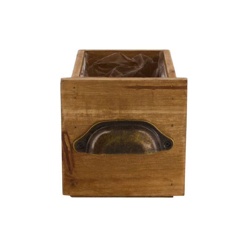 Boîte de rangement TIROIR BOIS coloris brun
