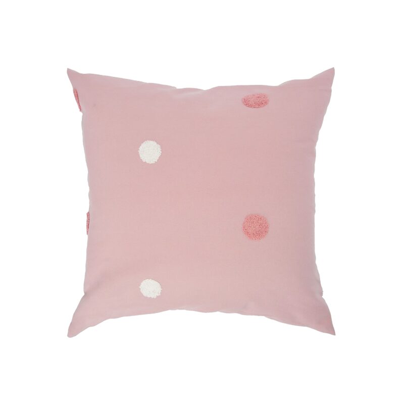 Coussin PEA coloris rose 45 x 45 cm