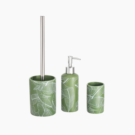 Set salle de bain VERDURE coloris vert