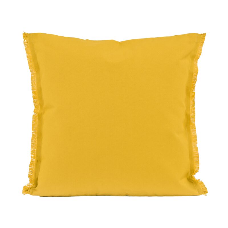 Housse de coussin BIMINI coloris curry 45 x 45 cm