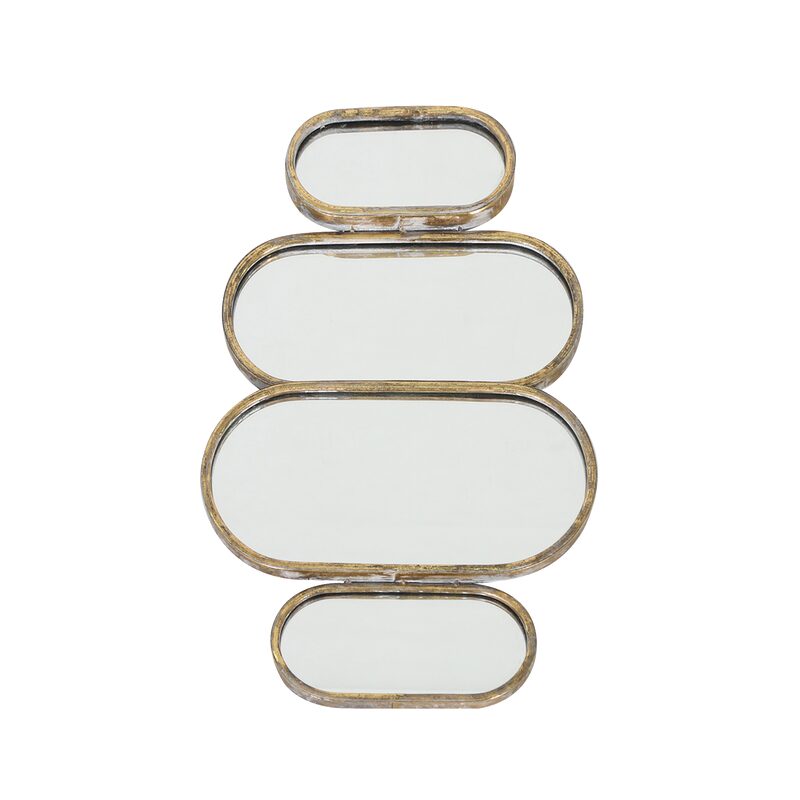Miroir en métal NICOLE 37,5 x 58,5 cm