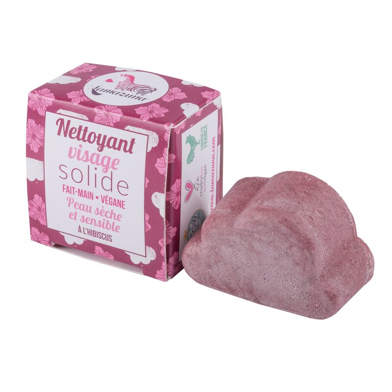 Soin visage solide NETTOYANT PEAU SÈCHE ET SENSIBLE à L'HIBISCUS Hibiscus