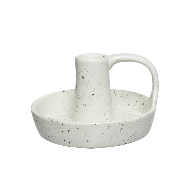 Bougeoir PORCELI coloris blanc