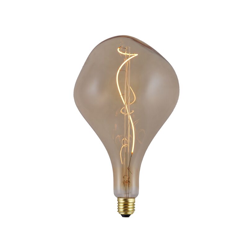 Ampoule LED E27 30W BULLE AMBRÉE coloris jaune 17,6 x 12,5 cm