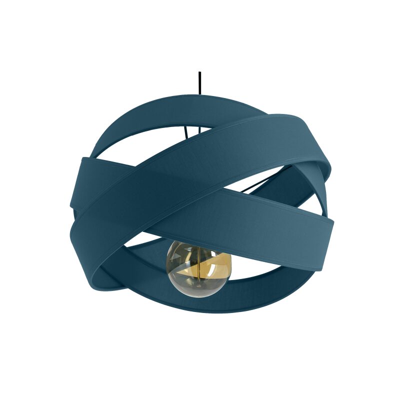 Suspension BIJOU coloris bleu canard 22 x 38 cm