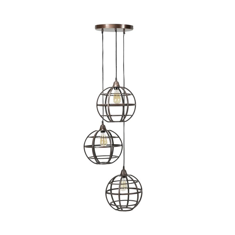 Suspension GLOBES coloris noir 29 x 33 cm