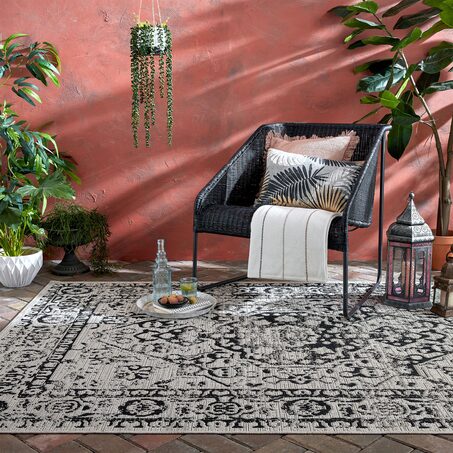 Tapis FUERA coloris gris beige 160 x 230 cm