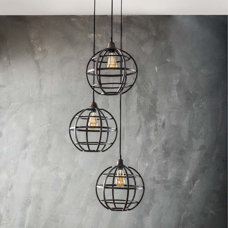 Suspension GLOBES coloris noir 29 x 33 cm