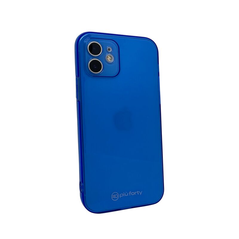 Coque de téléphone COQUE TPU IPHONE 12 BLEU FLUO coloris bleu