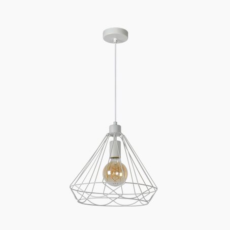 Suspension KYARA coloris blanc 31,5 x 33 cm