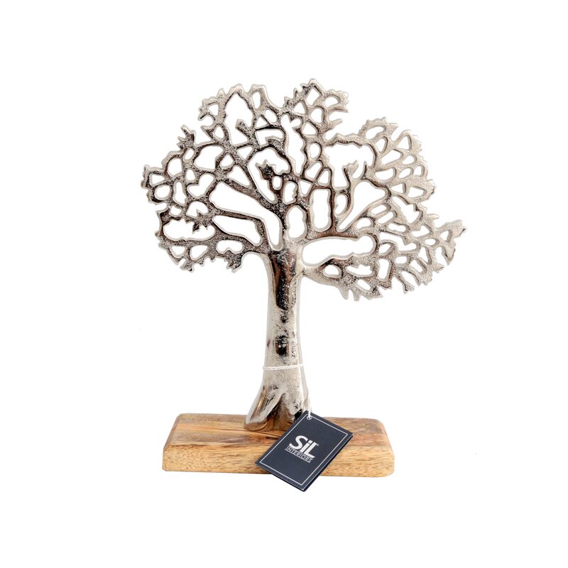 Figurine LIFE TREE coloris argent