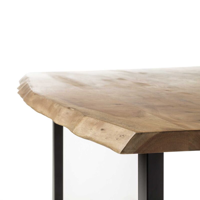 Table de salle à manger BRUT coloris naturel 180 x 90 cm