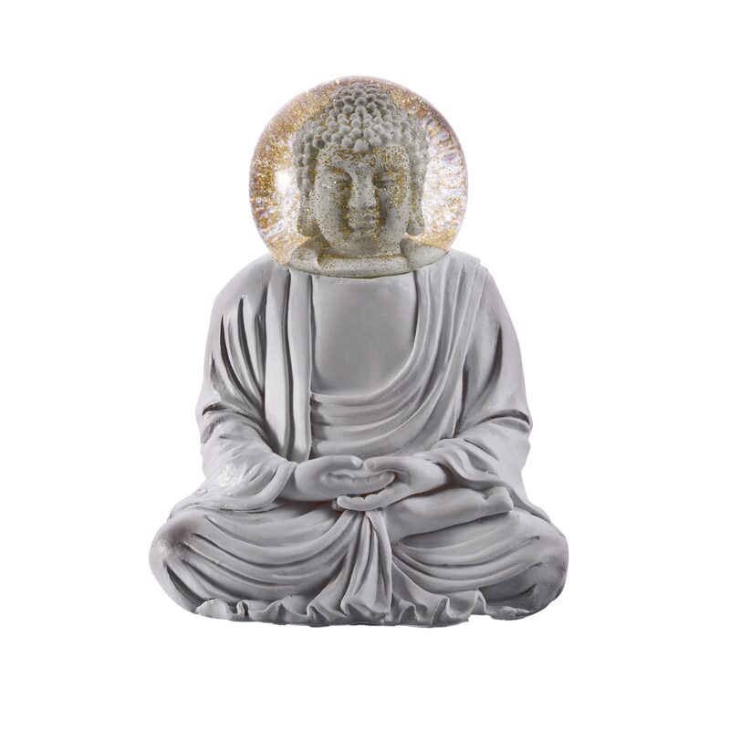 Boule à neige BUDDHA coloris gris