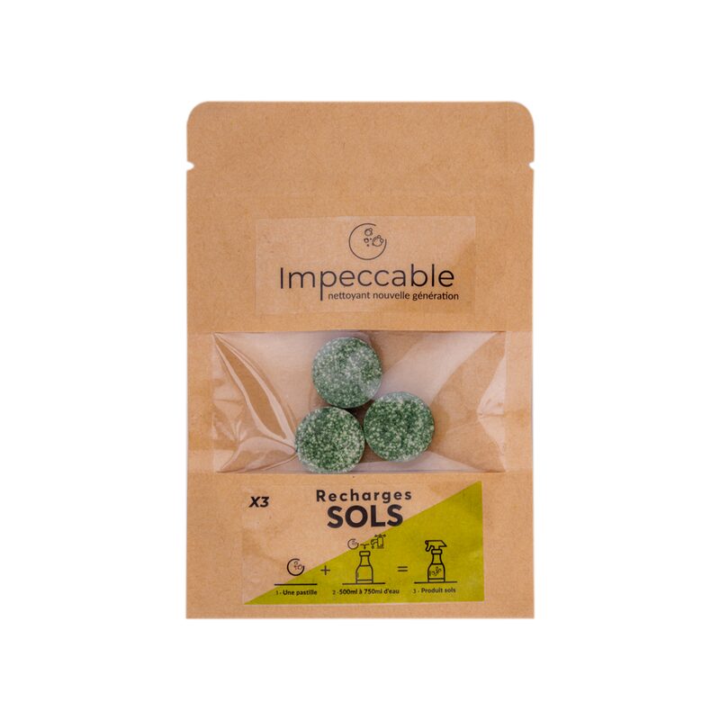 Produit d'entretien PASTILLES SOL coloris papier craft