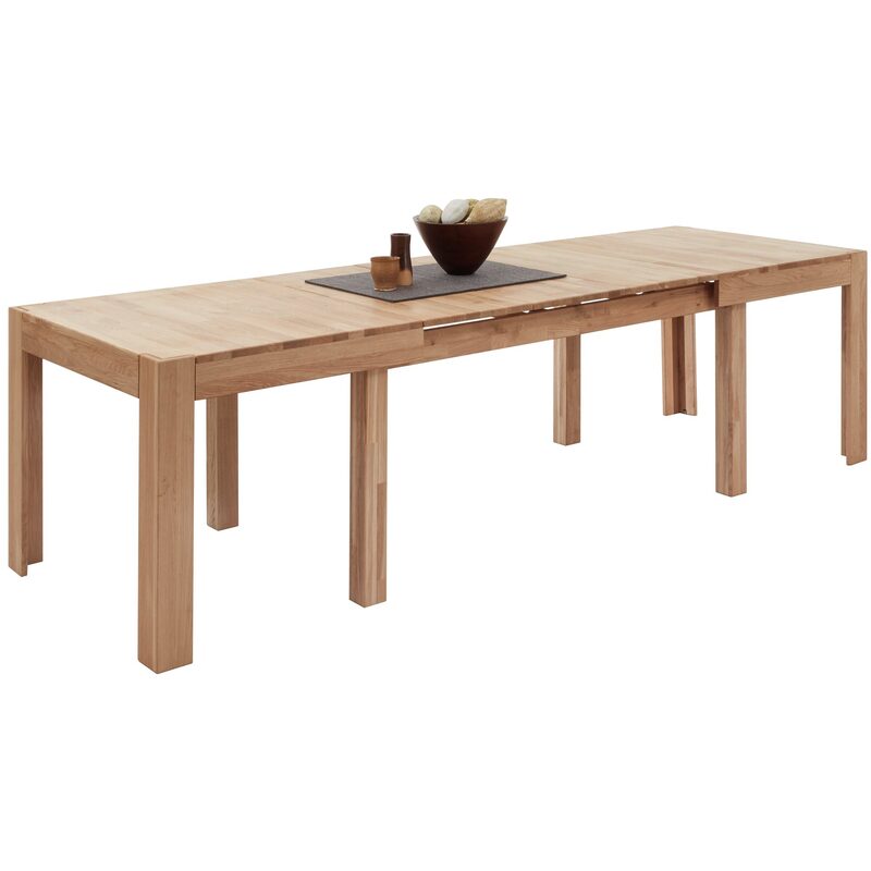 Table extensible LUCIE coloris naturel 90 x 160 cm
