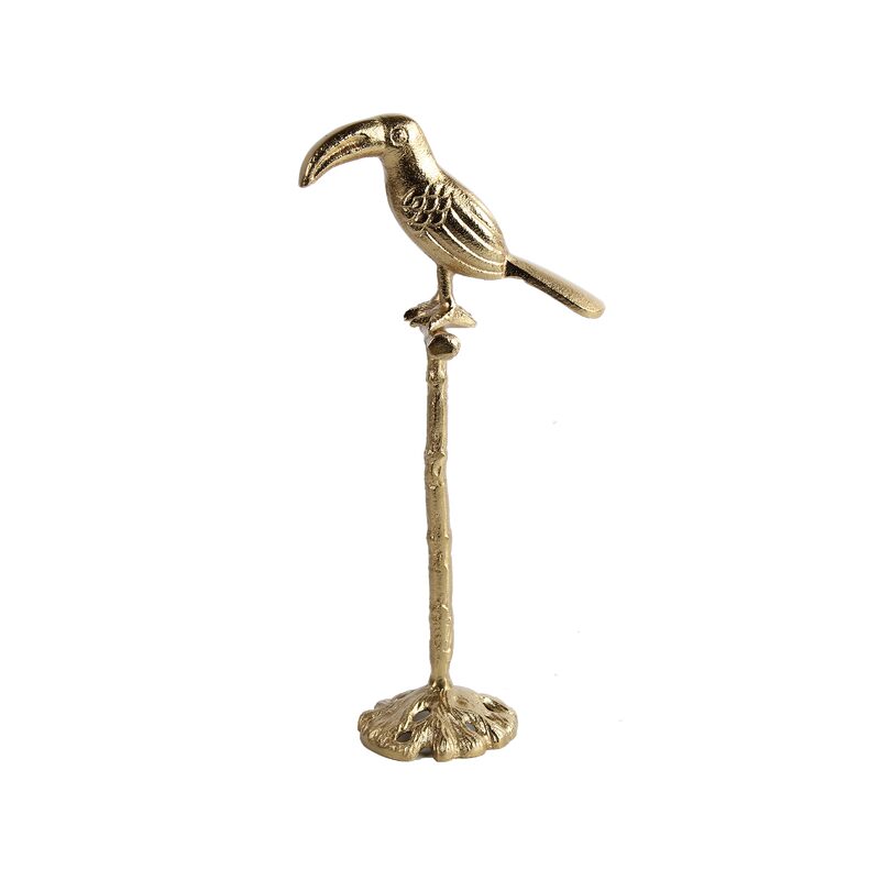 Figurine TOUCAN coloris or