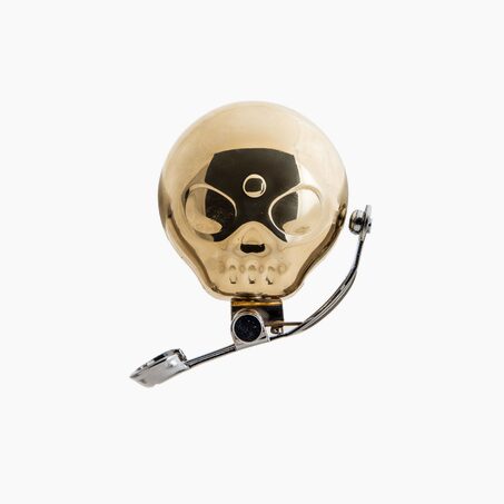 Suck Uk Accessoire de vélo GOLDEN SKULL coloris or