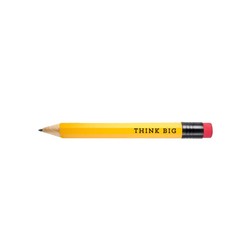 Crayon XXXL CRAYON - PENSEZ GRAND coloris jaune