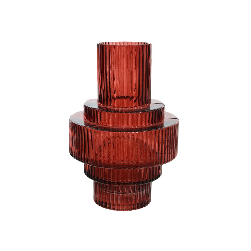 Vase SALVI coloris rouge argile