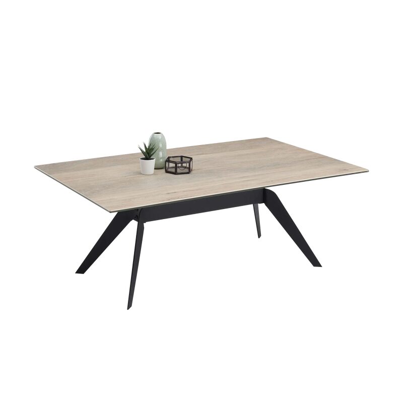 Table basse DORI coloris naturel 110 x 70 cm