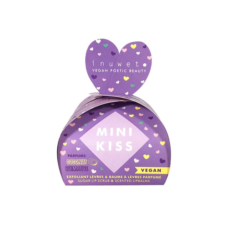 Coffret cosmétique MINI KISS - GOMMAGE + BAUME COCO / BARBE À PAPA