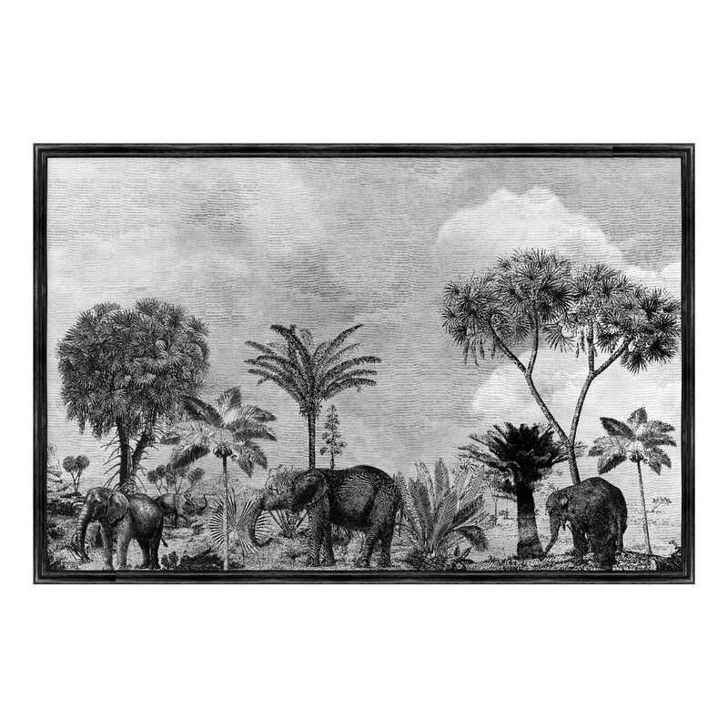 Tableau COMORES coloris noir et blanc
