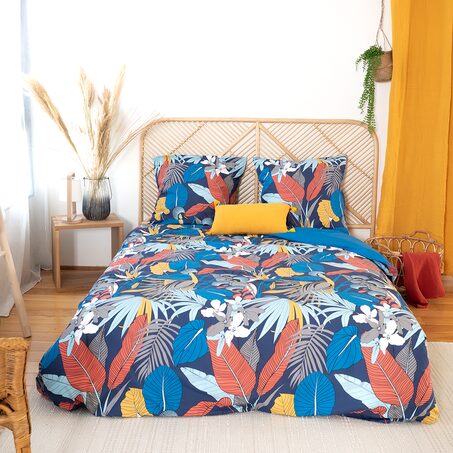 Parure de lit en satin de coton PARADE multicolore 240 x 220 cm