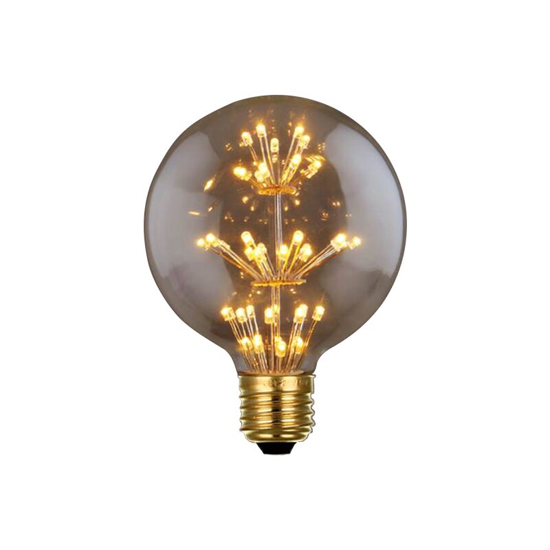 Ampoule LED E27 15W GLOBE NÉONS coloris jaune 12,7 x 9,5 cm
