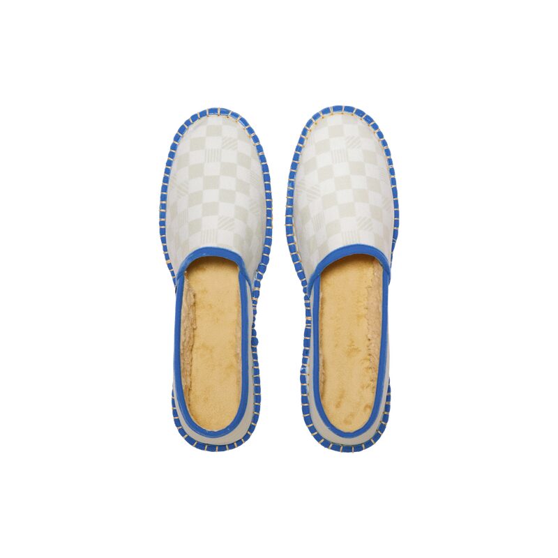 Espadrilles DAME YEAH 46 coloris beige angora bordure blue moon