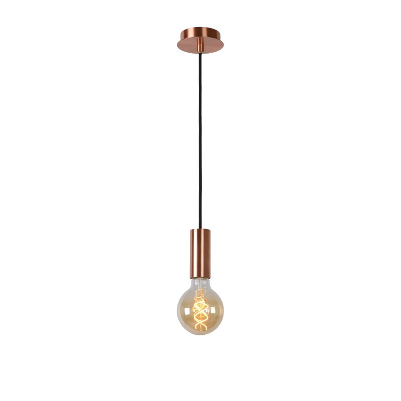 Suspension DROOPY coloris rose cuivré 147 x 9,5 cm