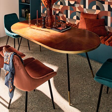4MURS Table extensible FIGARI coloris chêne clair 180 x 85 cm