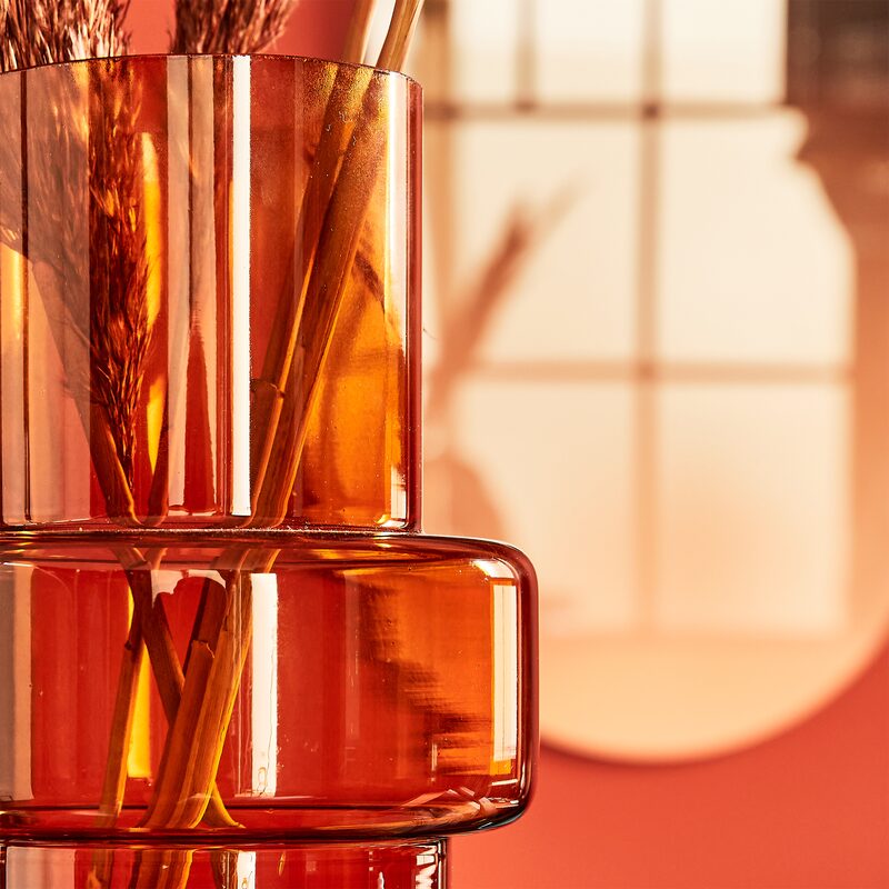 Vase LUNA BROWN coloris brun