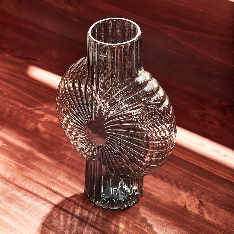 Vase SPIRALE S coloris gris