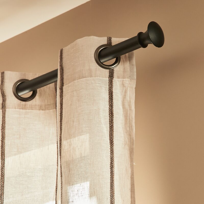 Voilage LIBECIO coloris gris perle 140 x 240 cm