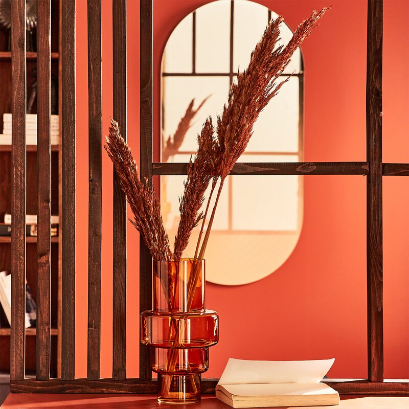 Vase LUNA BROWN coloris brun