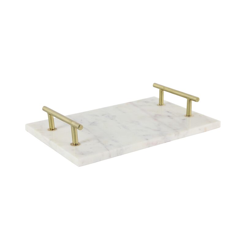 Plateau MONDRAY coloris blanc