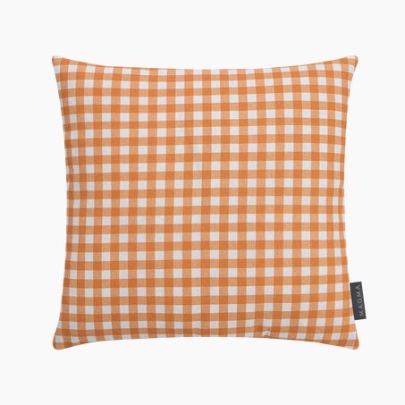 Housse de coussin ELVA coloris orange 40 x 40 cm