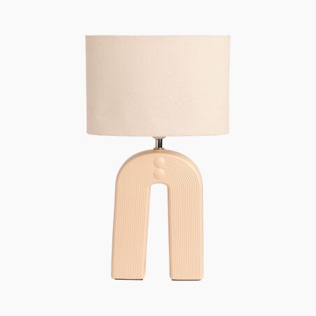 Lampe à poser OSIRIS coloris beige rosé 44 x 26 cm