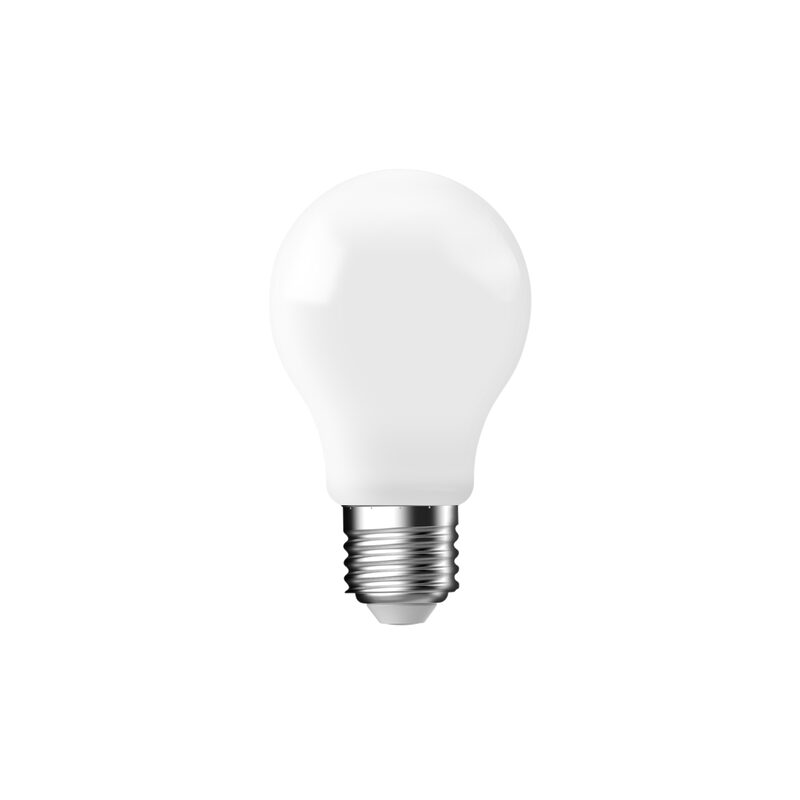 Ampoule LED MILKY 60W E27 LUMIÈRE FROIDE coloris blanche 10 x 6 cm